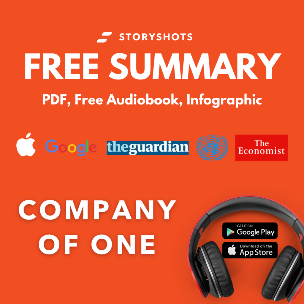 Company of One resumen reseña PDF Paul Jarvis citas capítulos libro audiolibro infografía storyshots blinkist shortform