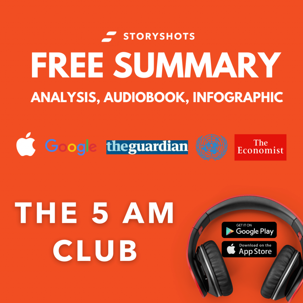 The 5 AM Club PDF Summary Free Audiobook quotes rules infographic by Robin Sharma